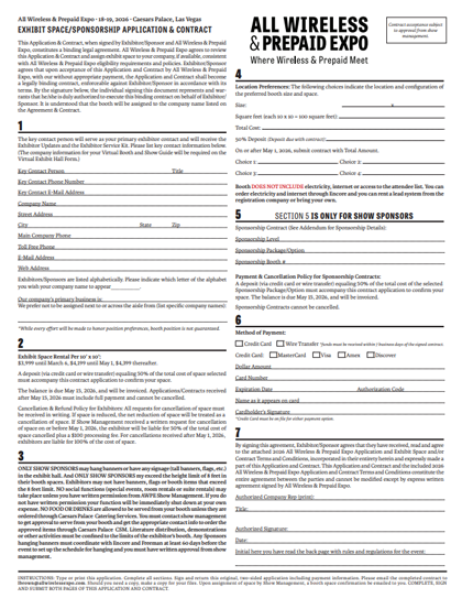 Exhibit Space / Sponsorship Application & Contract
